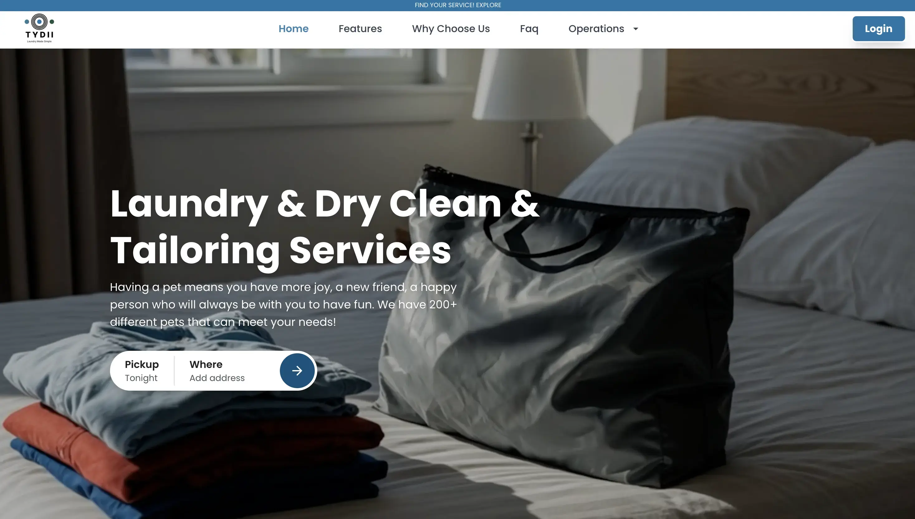 Tydii – Smart Laundry Management App